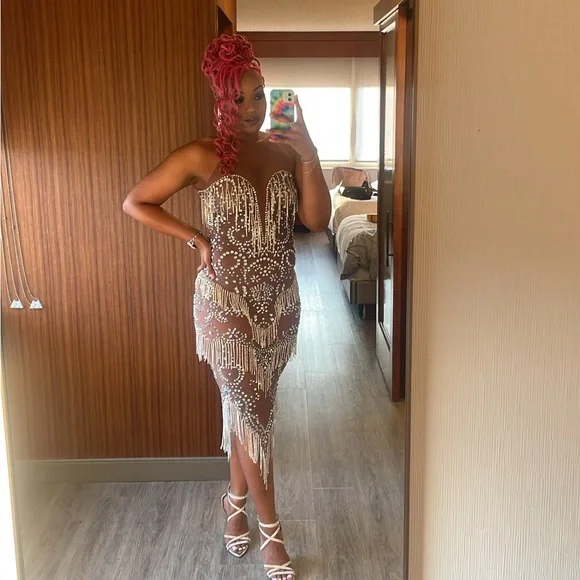 Dresses | Diamond Mesh Dress | Poshmark